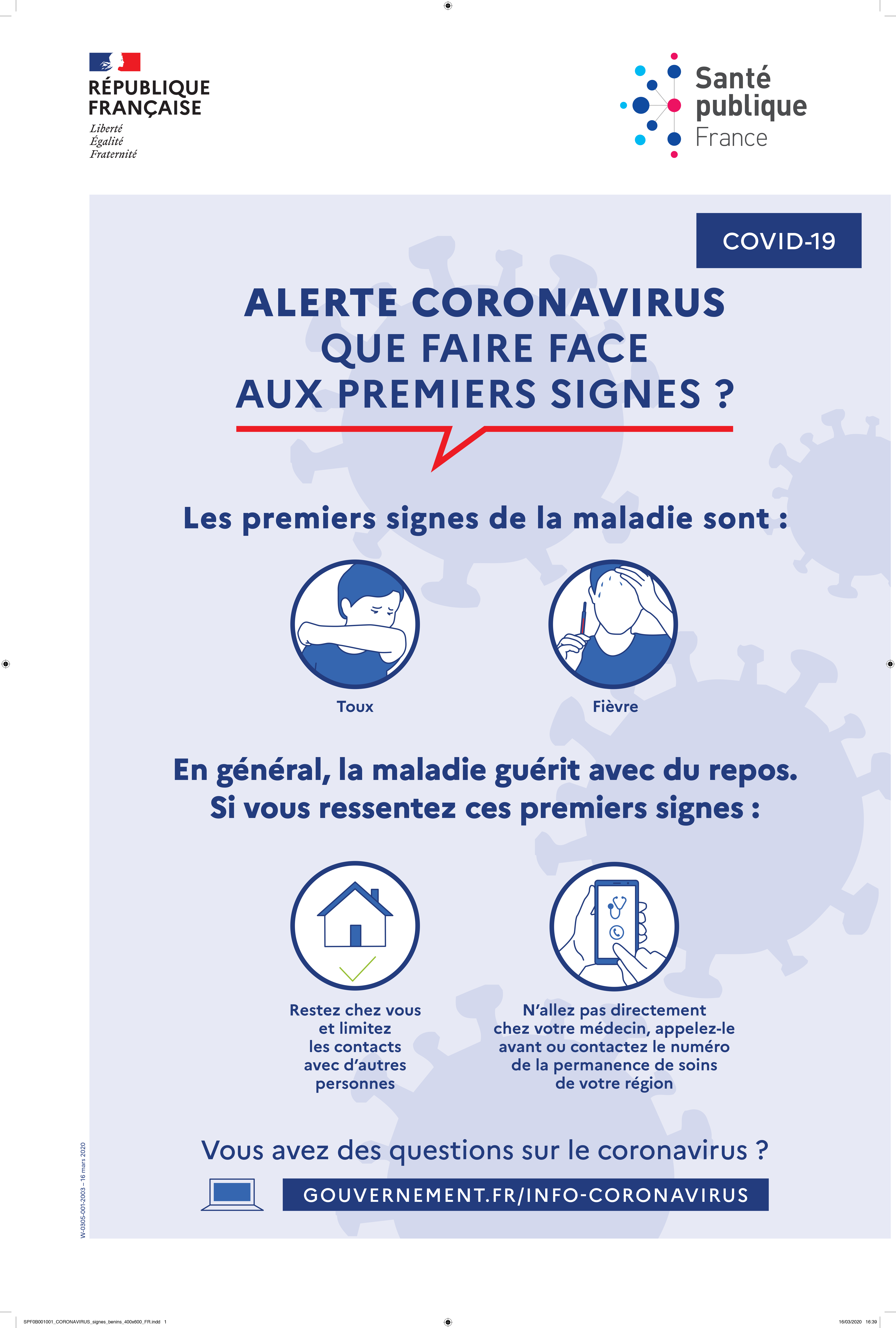 coronavirus signes benins