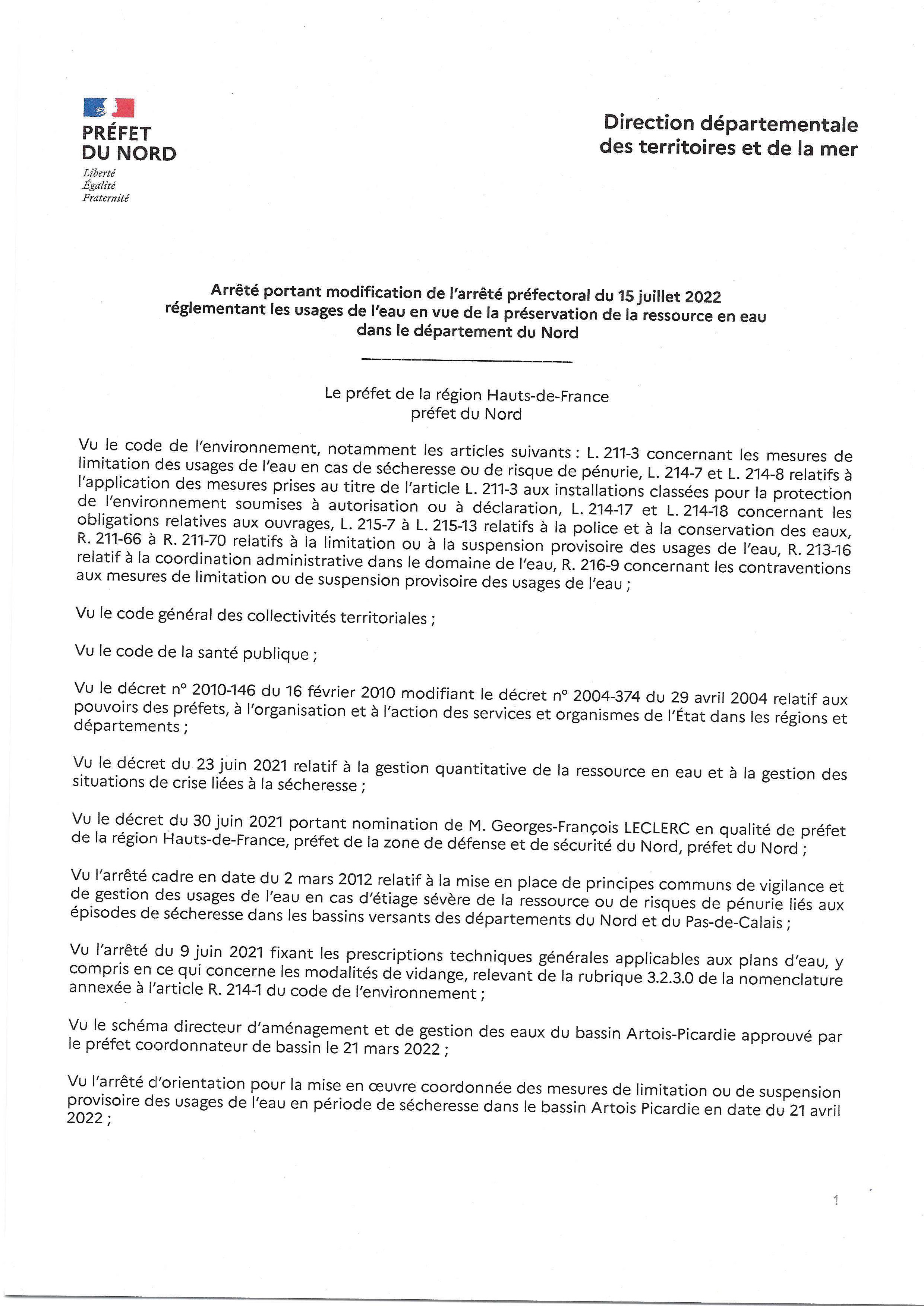 arrete modificatif secheresse du 17 juillet 2022 1